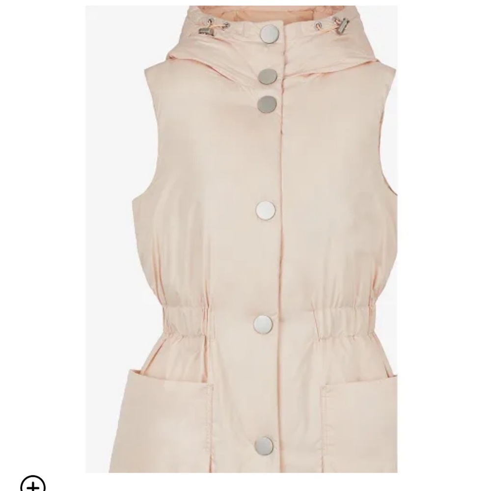 A/X Armani Exchange Cream Hooded Puffer Vest - Picture 4 of 5